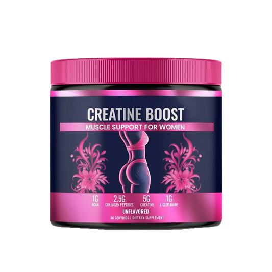 3X Creatine Boost for Women Powder | 90 Servings | Muscle Support & Recovery | Organic Wellness Hub