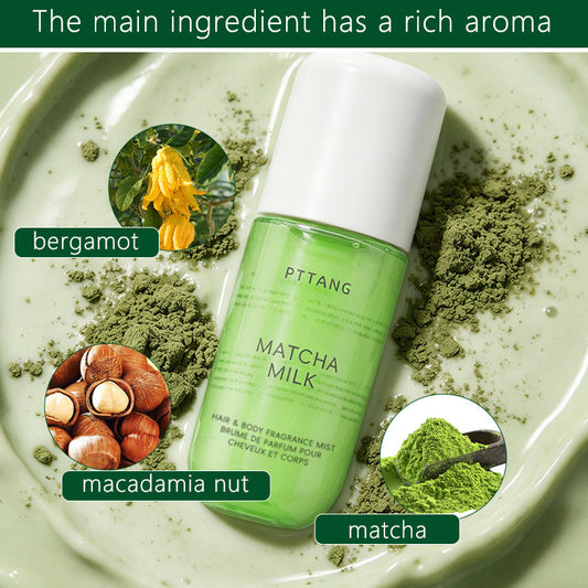 PTTANG Matcha Milk Hair & Body Fragrance Mist | Lab-Tested Bergamot & Macadamia Scent - Organic Wellness Hub