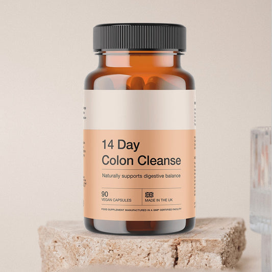 14 Day Colon Cleanse Detox Capsules | Digestive Support & Gut Health Formula | 90 Vegan Capsules | Organic Wellness Hub