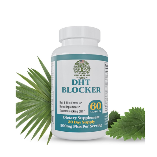 Organic Wellness Hub 3X DHT Blocker Hair & Skin Formula | 180 Capsules | Lab Tested Hair Wellness Support