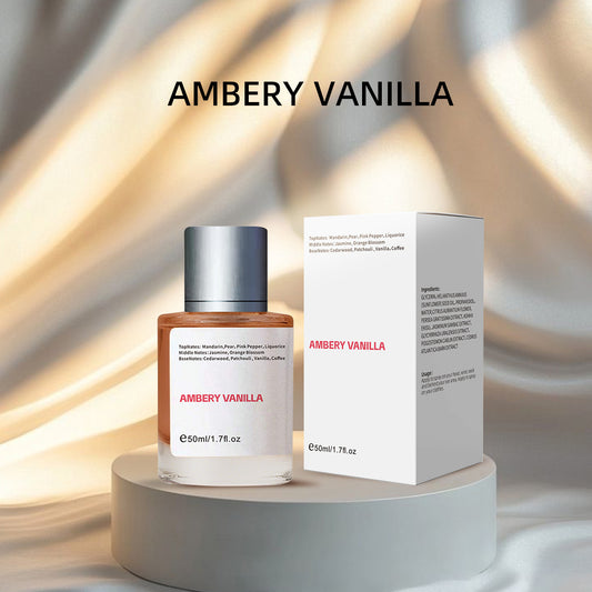 Ambery Vanilla Eau De Parfum 50ml | Long Lasting Vanilla Amber Perfume | Organic Wellness Hub