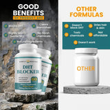 DHT Blocker for Hair Loss - 3 Pack Bundle, 180 Capsules, Hair & Skin Formula, Herbal | Organic Wellness Hub