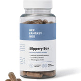 Her Fantasy Box Slippery Box | Natural Vaginal Dryness Relief | 100% Organic Herbs | Moisture Support | 60 Capsules