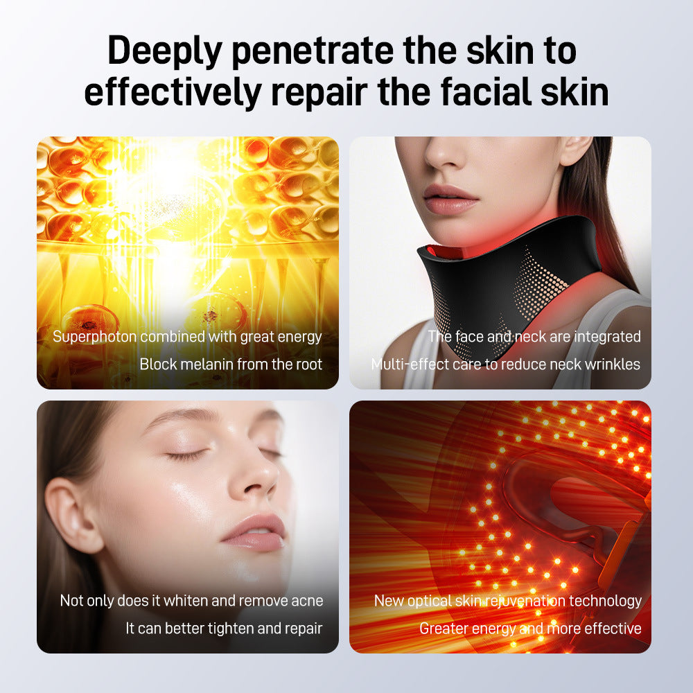 LED Light Therapy Face & Neck Mask - Red Light | Organic Wellness Hub