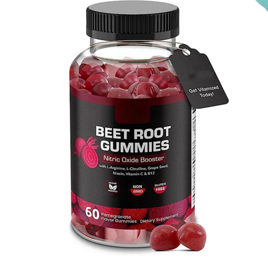 Beet Root Gummies Nitric Oxide Support | Vegan & Non-GMO | Organic Wellness Hub