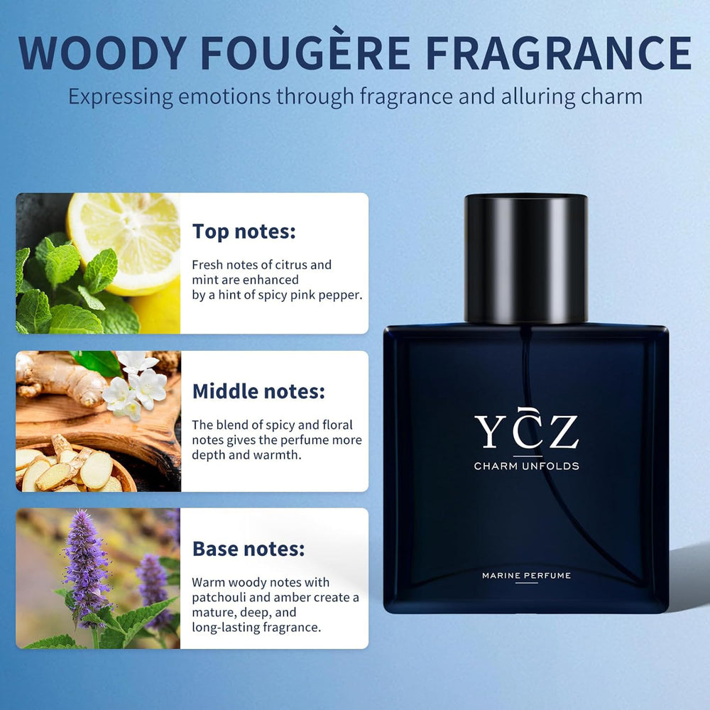YCZ Charm Unfolds Marine Perfume 50ml | Organic Wellness Hub