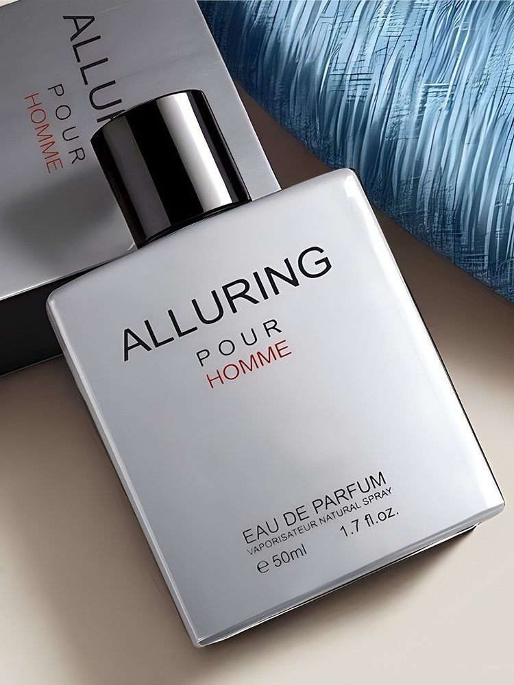 Alluring Pour Homme Eau de Parfum 50ml for Men | Long Lasting Luxury Fragrance | Organic Wellness Hub