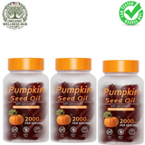 3-Pack Pumpkin Seed Oil 2000mg with Saw Palmetto – DHT Balancing Formula | Cold Pressed Virgin Softgels | 180 Capsules Total | GMO-Free, Gluten-Free, Dairy-Free | Lab Tested | Organic Wellness Hub
