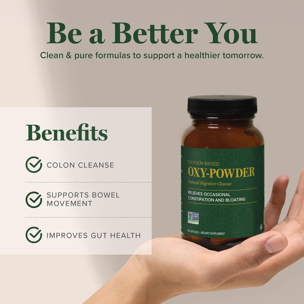 Global Healing Oxy-Powder - Oxygen-Based Natural Digestive Cleanse (60 Capsules) | Organic Wellness Hub