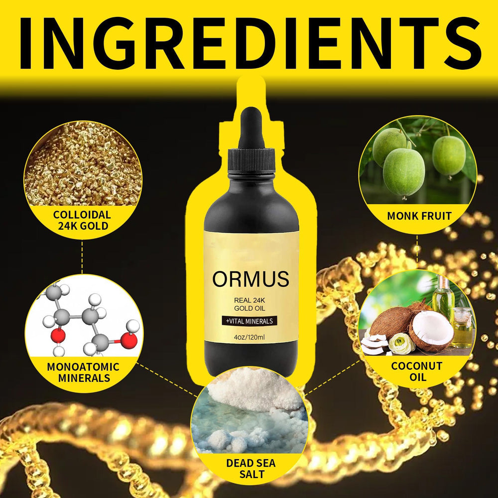 Ormus Monoatomic Gold Oil 4oz - Colloidal Gold Drops | Organic Wellness Hub