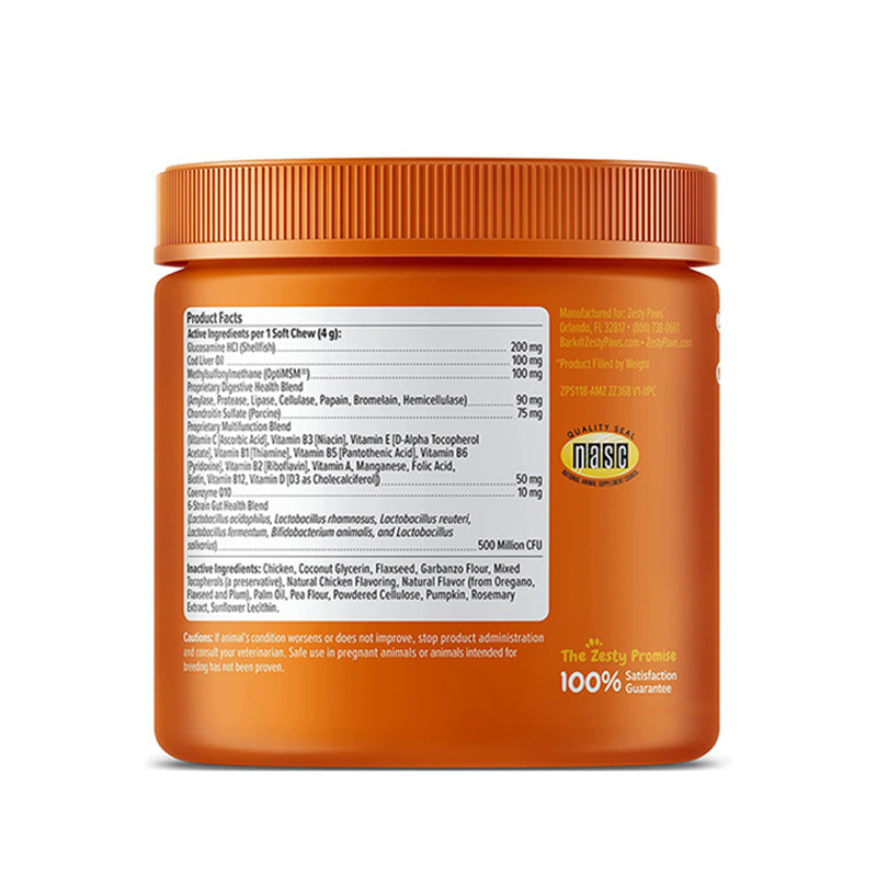 8-in-1 Bites Dog Multivitamin Soft Chews | Hip, Heart, Immunity & Gut Support - 90 Count | Organic Wellness Hub
