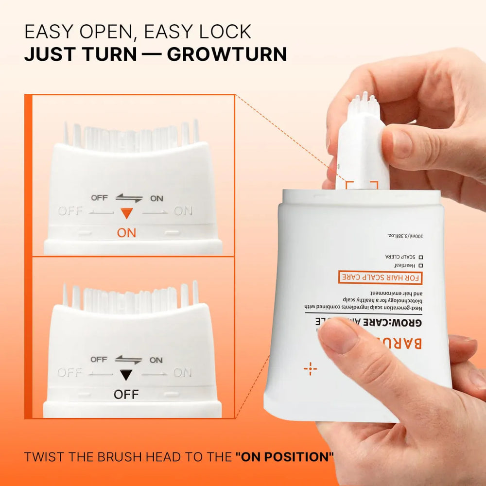 BARUBT Grow:Care Hair Scalp Ampoule 3-Pack | Hair Growth Treatment | Organic Wellness Hub