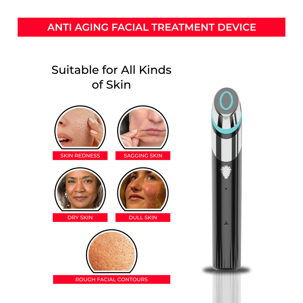 Anti-Aging LED EMS Facial Device - Skin Absorption | Organic Wellness Hub
