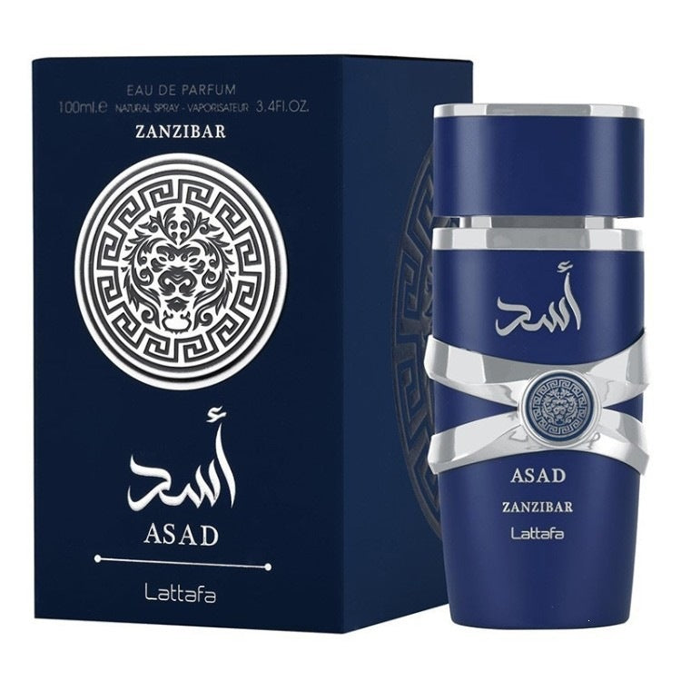 Lattafa Asad Eau de Parfum 100ml - Long Lasting Woody Spicy Men's Perfume | Organic Wellness Hub