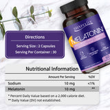 ShapeLife Melatonin 10mg Sleep Support Capsules - Advanced Sleep Formula 60 Count | Organic Wellness Hub
