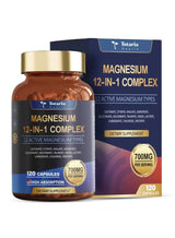 Totaria Health Magnesium 12-in-1 Complex 700mg 3-Pack – High Absorption Magnesium Supplement | 360 Capsules | Organic Wellness Hub
