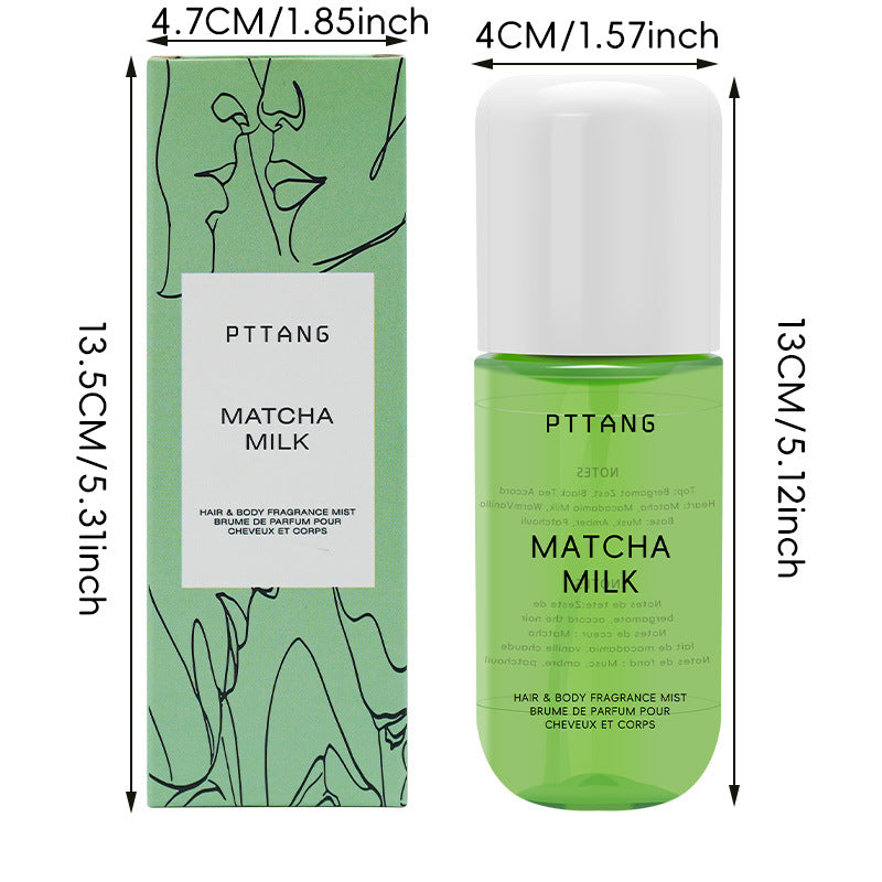 PTTANG Matcha Milk Hair & Body Fragrance Mist | Lab-Tested Bergamot & Macadamia Scent - Organic Wellness Hub
