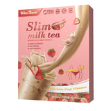 WinsTown Slim Milk Tea - 10 Sachets (100g) | Appetite Reducer, Fat Burner & Antioxidant | Low Calorie, Sugar-Free, Cholesterol-Free | Nature Flavor Dietary Supplement