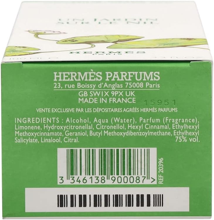 Hermès Un Jardin Sur Le Nil Eau de Toilette 100ml | Luxury Fresh Citrus Perfume | Organic Wellness Hub