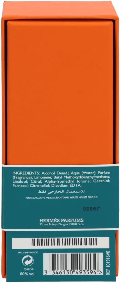Hermès Eau d'Orange Verte Eau de Cologne 100ml | Fresh Citrus Luxury Unisex Fragrance | Organic Wellness Hub