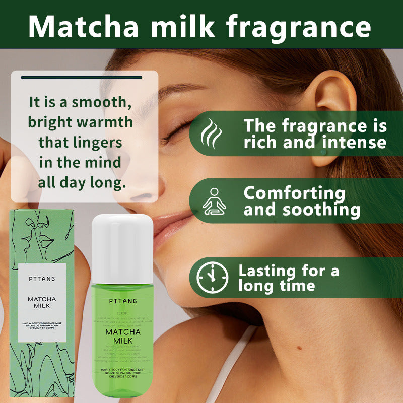 PTTANG Matcha Milk Hair & Body Fragrance Mist | Lab-Tested Bergamot & Macadamia Scent - Organic Wellness Hub