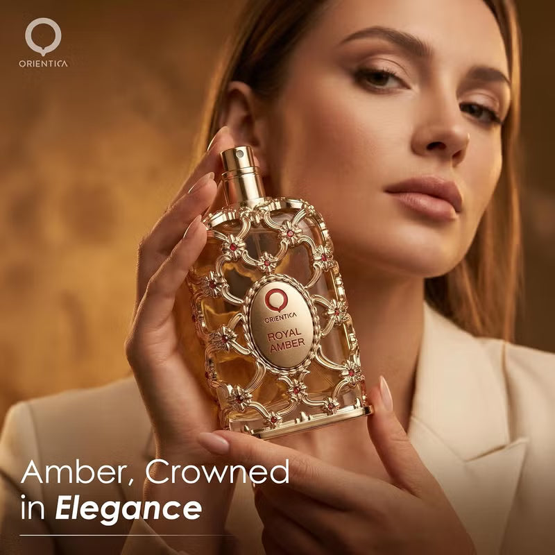 Orientica Royal Amber Eau De Parfum Luxury Collection | Long-Lasting Unisex Fragrance | Organic Wellness Hub