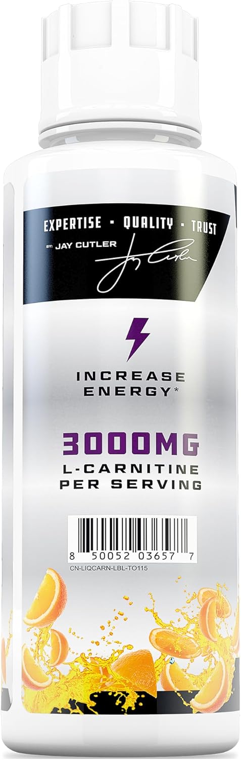 Cutler Carnitine 3000 Liquid 3-Pack | Buzz'in Orange | 93 Servings | Lab Tested | Organic Wellness Hub