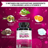 Multi Collagen Burn Capsules - Caffeine-Free Metabolism Boost & Visible Cellulite Reduction | Organic Wellness Hub