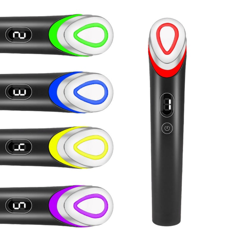 7 Color LED Light Therapy Face & Neck Massager | EMS Microcurrent Skin Rejuvenation Beauty Device | Organic Wellness Hub