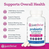 Just Thrive Probiotic & Antioxidant 3-Pack Bundle — 100% Spore-Based | 270 Veggie Caps | Best Value Gut Health Supplement | Lab Tested