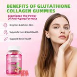 Healoading Glutathione Gummies 1000mg | Antioxidant Skin Brightening Anti-Aging & Bone Health | Strawberry Flavor | 60 Gummies | Organic Wellness Hub