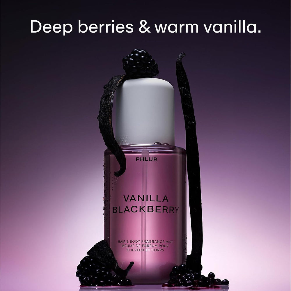 PHLUR Vanilla Blackberry Hair & Body Mist | Organic Wellness Hub USA