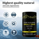 Pure Himalayan Shilajit Gold Gummies 3000mg | KSM-66 Ashwagandha, Black Musli & Gokshura | Natural Energy, Stamina & Focus | Lab Tested | Organic Wellness Hub