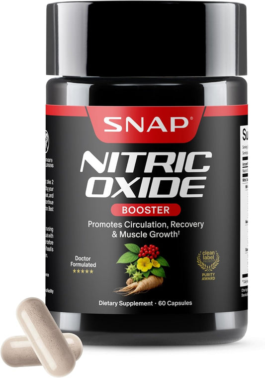Nitric Oxide Booster Capsules 3 Pack – Circulation, Recovery & Performance Support | Organic Wellness Hub