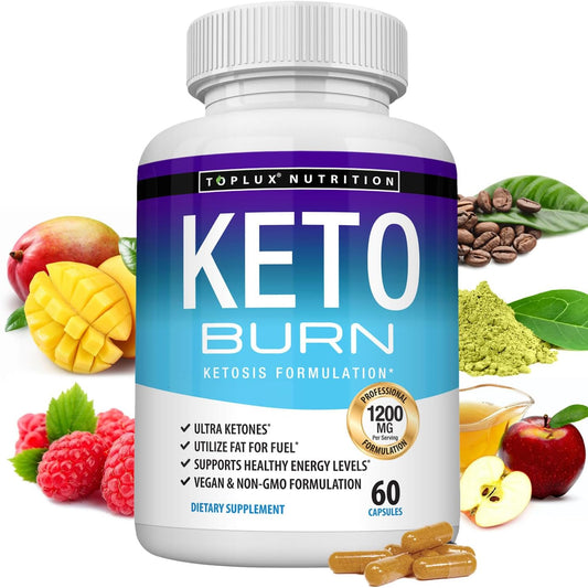 Keto Boost 3-Pack | 1300mg Ketosis Formula | Lab Tested | 180 Capsules | Non-GMO | Organic Wellness Hub