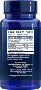 Life Extension Super Carnosine 500mg, Protects Muscle Cell Membranes, 60 Vegetarian Capsules - Organic Wellness Hub