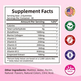 Healoading Glutathione Gummies 1000mg | Antioxidant Skin Brightening Anti-Aging & Bone Health | Strawberry Flavor | 60 Gummies | Organic Wellness Hub