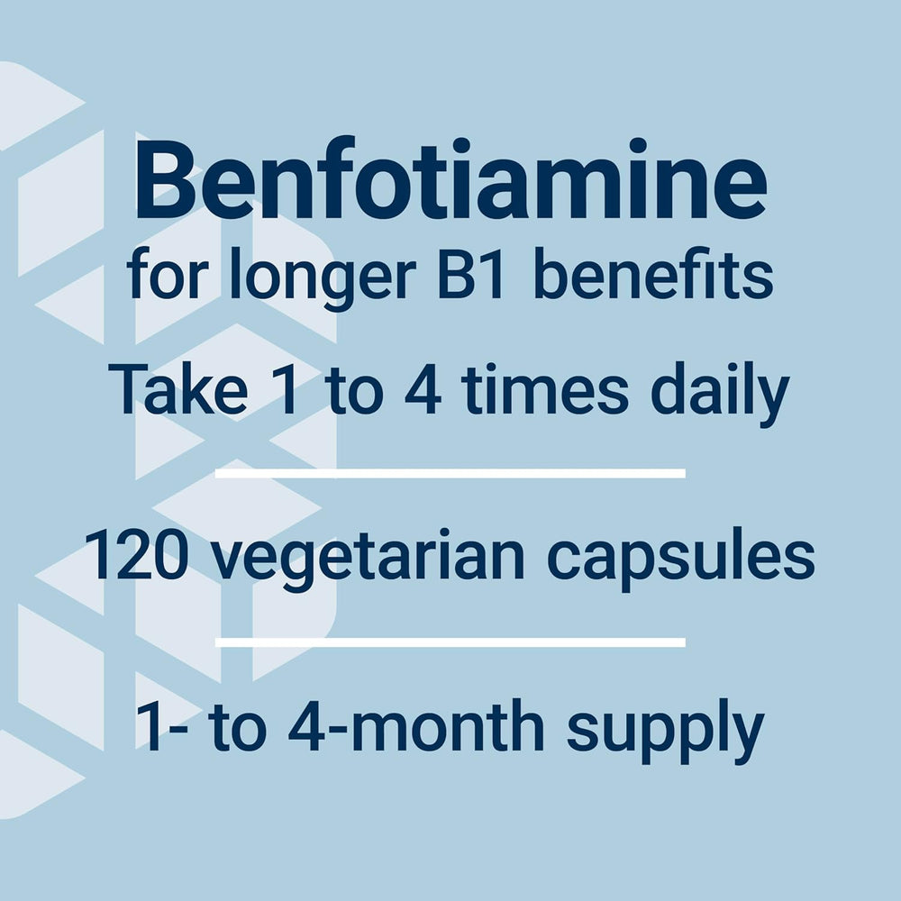 Life Extension Mega Benfotiamine 250mg, Fat & Water Soluble Vitamin B1, 120 Vegetarian Capsules - Organic Wellness Hub