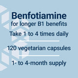 Life Extension Mega Benfotiamine 250mg 3-Pack, Fat & Water Soluble Vitamin B1, 360 Vegetarian Capsules - Organic Wellness Hub