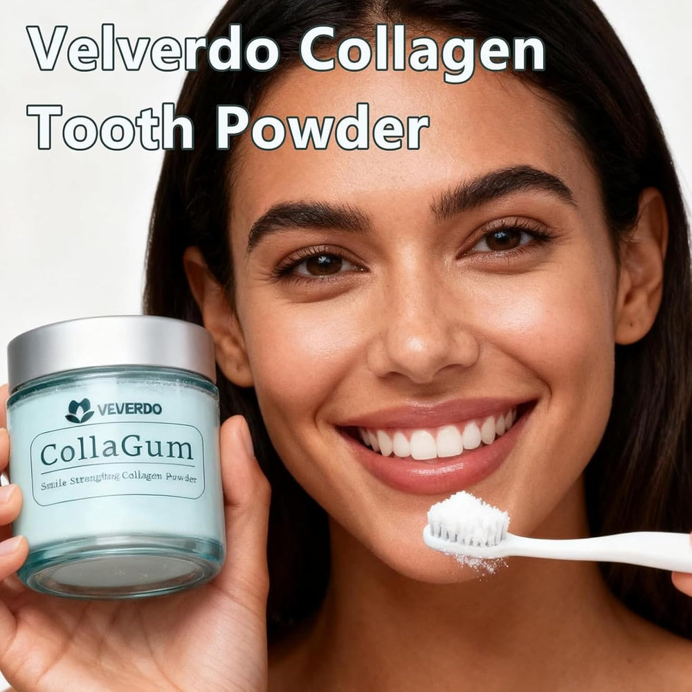 Velverdo CollaGum – Smile Strengthening Collagen Powder | Lab Tested | 100g | Organic Wellness Hub