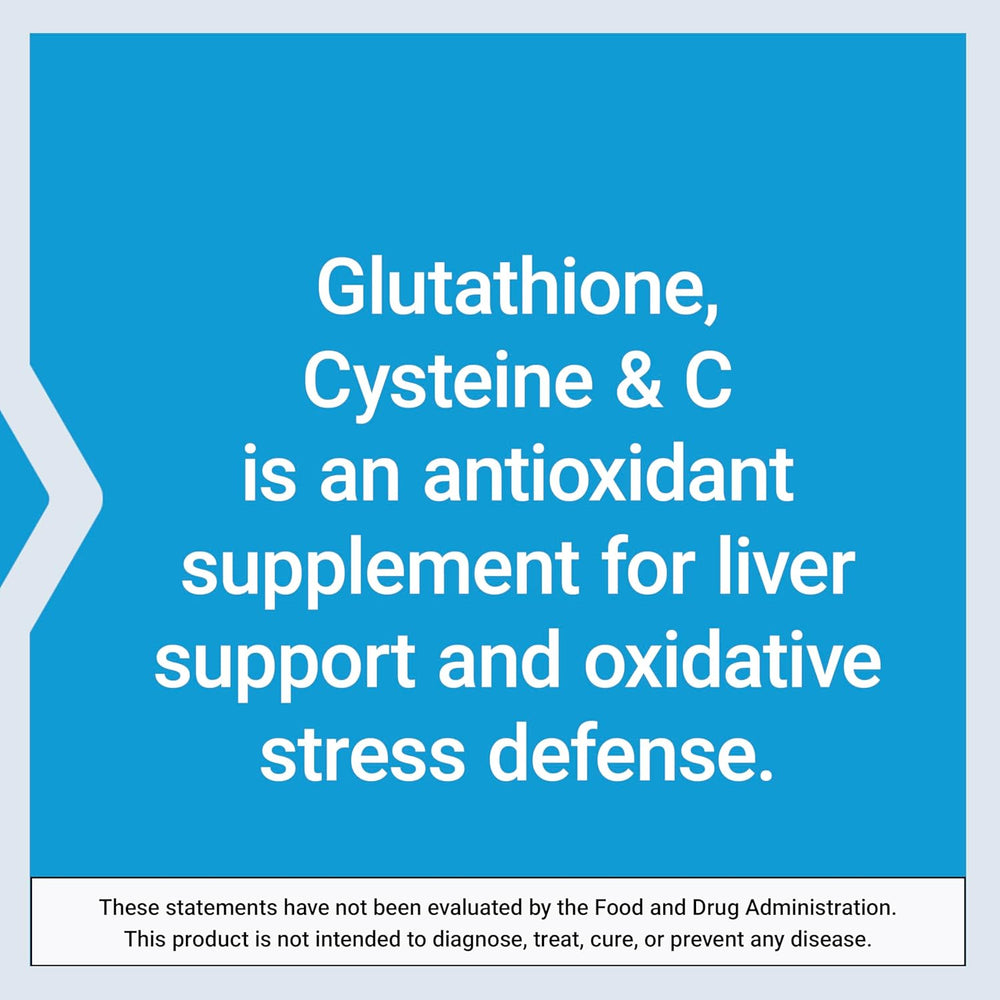 Life Extension Glutathione, Cysteine & C - 100 Capsules (Pack of 3) | Immune Support Amino Acid Supplement - Organic Wellness Hub