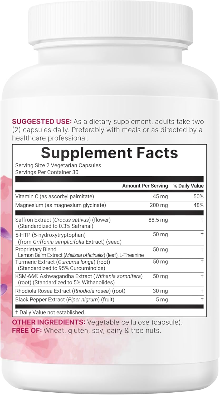 Micro Ingredients Saffron+ Advanced 3-Pack | 180 Vegetarian Capsules | Lab Tested | Organic Wellness Hub