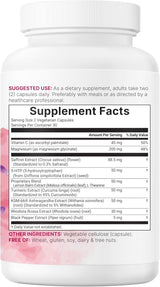 Micro Ingredients Saffron+ Advanced 3-Pack | 180 Vegetarian Capsules | Lab Tested | Organic Wellness Hub