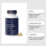 Docreat Sperm Health Fertility Capsules 300mg CoQ10 180 Capsules (3 Pack) – Advanced Male Fertility & Reproductive Support | Organic Wellness Hub