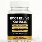 Root Revive Capsules - Hair Growth Support with Black Seed, Pumpkin Seed & Bamboo Extract (60ct) | Organic Wellness Hub