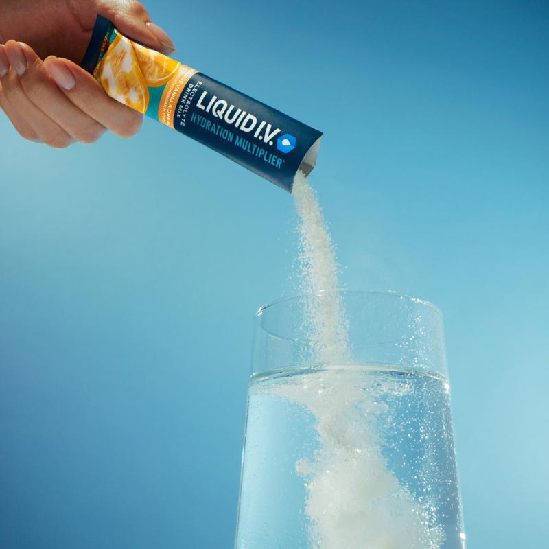 Liquid I.V. Hydration Multiplier Electrolyte Drink Mix Orange Vanilla Dream - 16 Stick Packs | Organic Wellness Hub