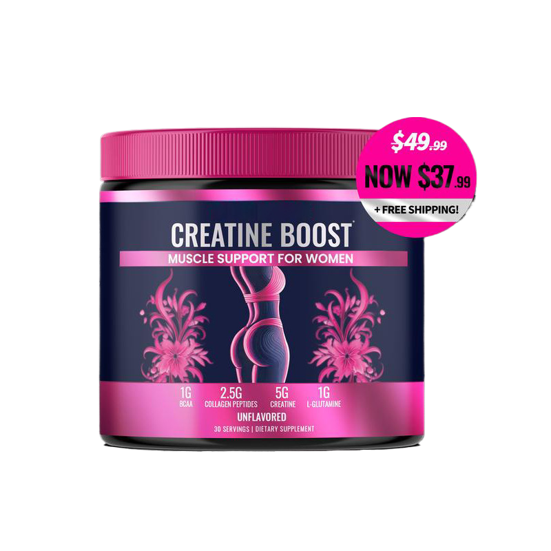 Creatine Boost for Women Powder | Muscle Support, Strength & Recovery | Organic Wellness Hub