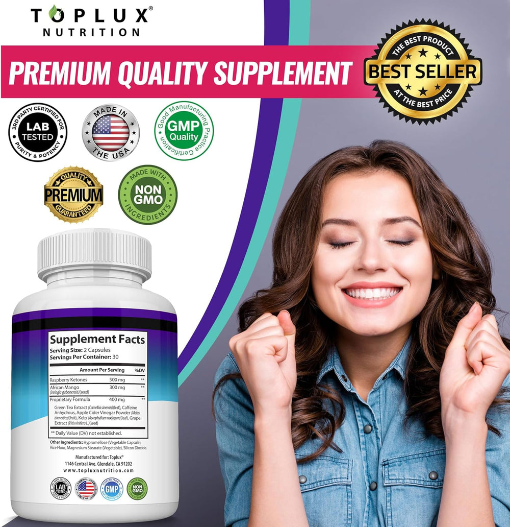 Keto Boost 3-Pack | 1300mg Ketosis Formula | Lab Tested | 180 Capsules | Non-GMO | Organic Wellness Hub