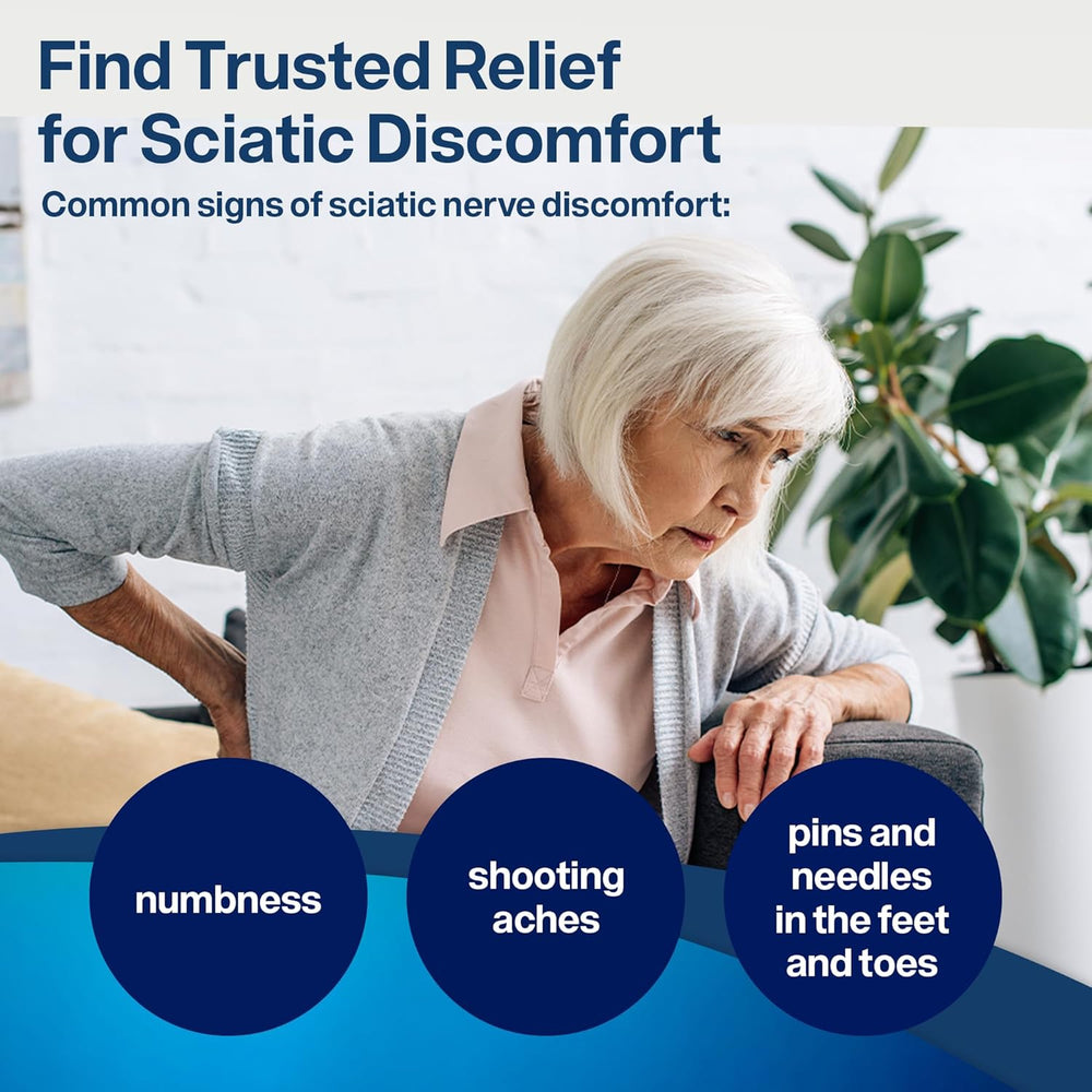 SciatiEase Sciatic Nerve Formula 3-Pack | 360 Capsules | 90-Day Supply | Powered by AlphaPalm™ | 12 Research-Backed Vitamins & Herbs | Supports Comfort, Nerve Health & Inflammatory Response
