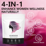 Feminine Balance Gummies | Yeast Balance, Gut Health, Flora Support & pH Harmony | 60 Gummies | Organic Wellness Hub